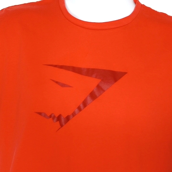 Gymshark Men's Orange Short Sleeve Graphic Print T-shirt Size Medium - Picture 4 of 8